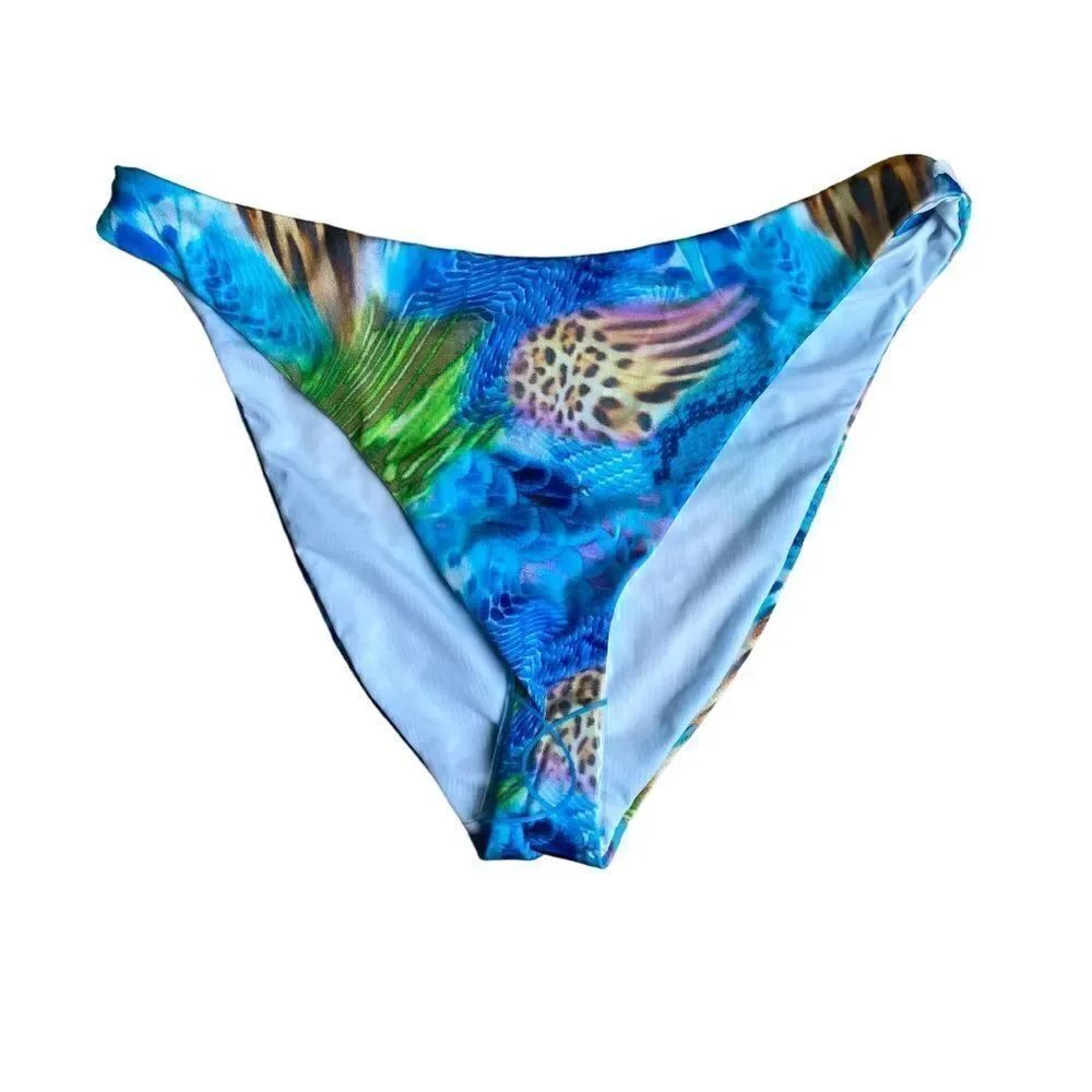 ASOS Designs Animal Print Bikini Bottom Size US 12 NWT